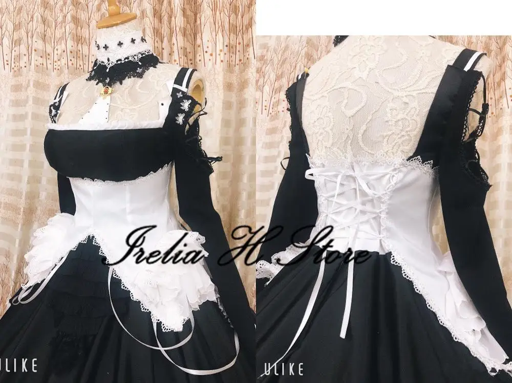 Потрясающий костюм для косплея коготь Лейн потрясающий горничной женское платье