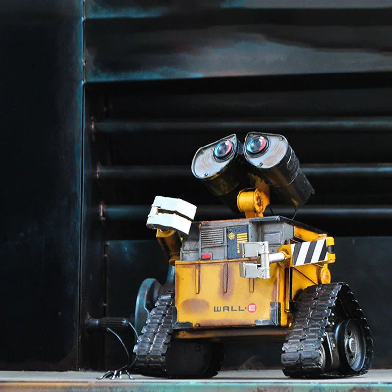 

Робот-фигурка из фильма «Wall E», игрушки, холоднокатаная сталь, металлическая модель, робот ручной работы, поделки, фигурки на стену, подарки д...