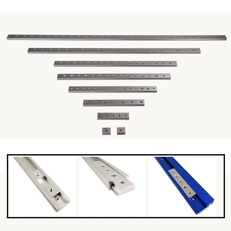 

Aluminum M6/M8 T track Slot Slider Sliding Bar T Slot Nut For 30/45 Type T-Track Jigs Screw Slot Fastener Woodworking DIY Tools