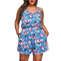 ladies plus size casual jumpsuit fashion summer sleeveless suspenders printed floral loose waist jumpsuit xl 5xl %d0%ba%d0%be%d0%bc%d0%b1%d0%b8%d0%bd%d0%b5%d0%b7%d0%be%d0%bd%d1%8b