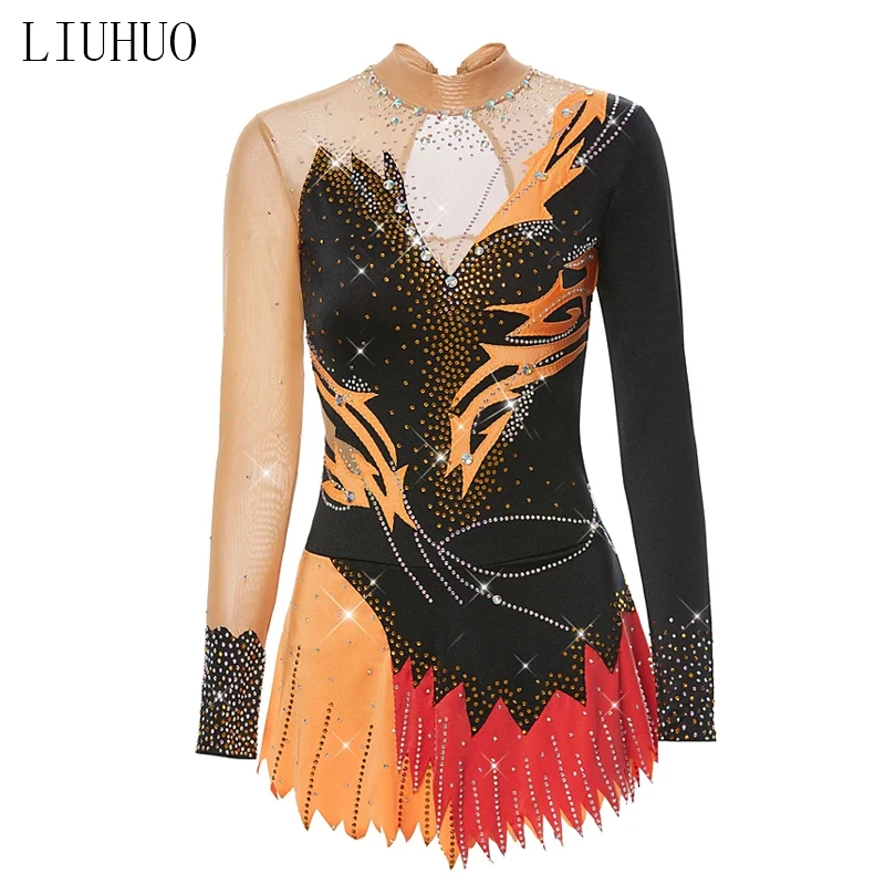 LIUHUO/женское ледяное выступление в катании на коньках гимнастика соревнование