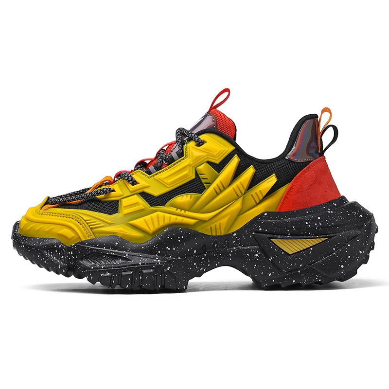 

Nice Fashion Male Casual Shoes Spring Men's Chunky Sneakers Height Increasing Dad Shoes Men Thick Sole Male Footwear Streetwear