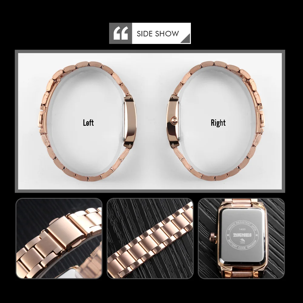 

SKMEI Top Brand Quartz Watch For Wome Fashion Thin Watches Ladies Casual Dress Luxury Silver Rhinestone Relogio Feminino Reloj