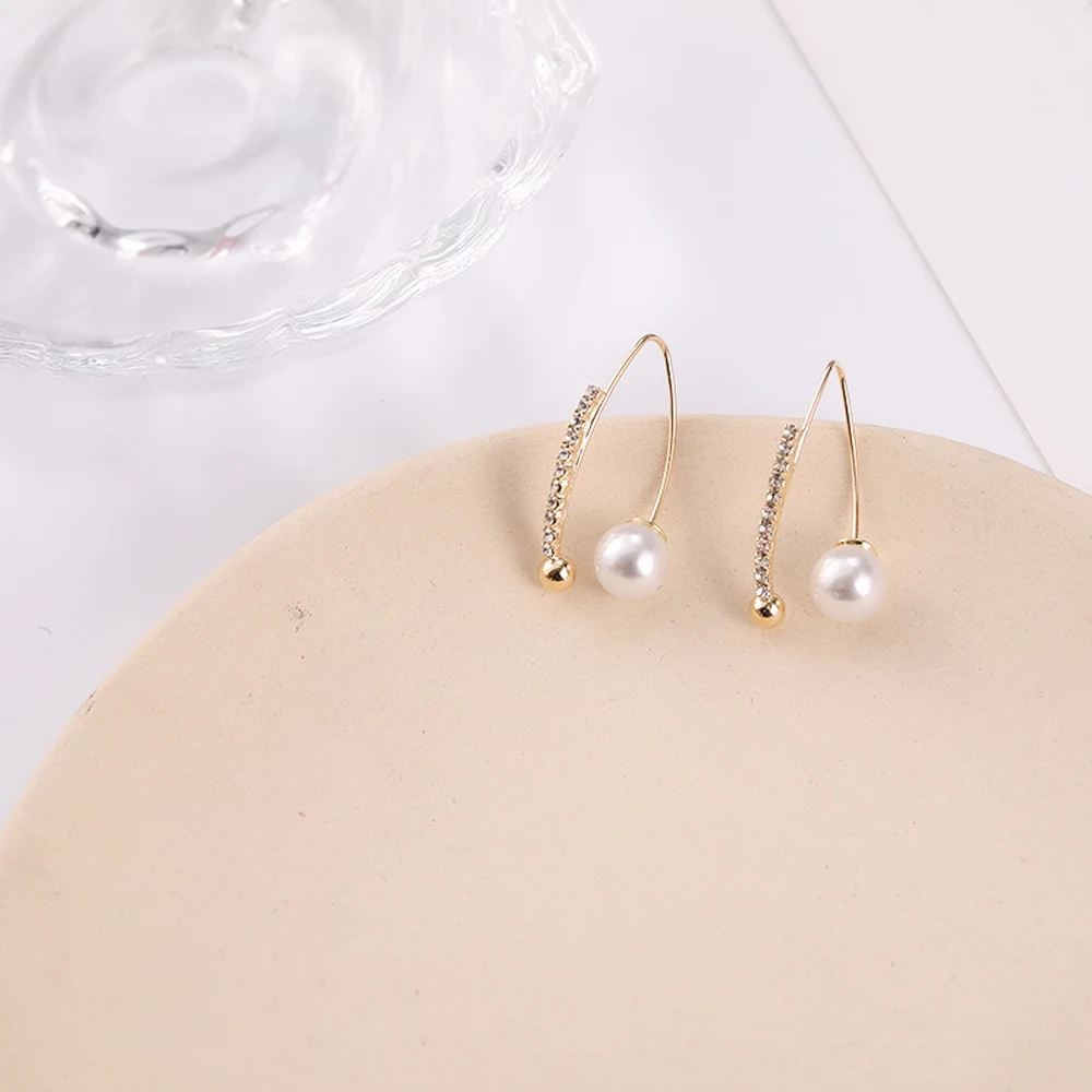 

In 2021, The Korean Punk Temperament Elegant Lady Pearl Earrings, Simple Fashion Personality Exquisite Jewelry Gifts