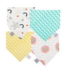 Детские слюнявчики-Слюнявчики для мальчиков, Слюнявчики из органического хлопка для девочек, детские нагрудники для малышей