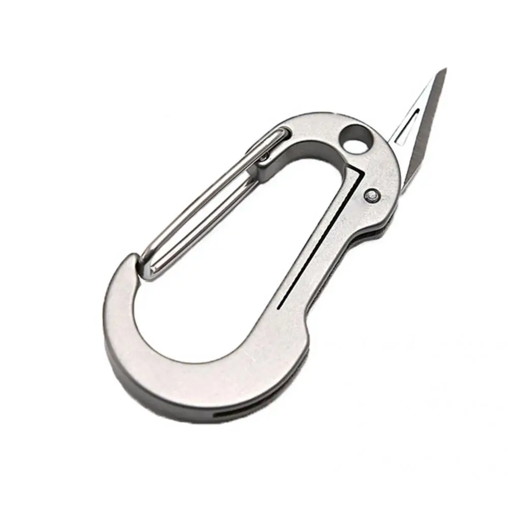 Climbing Buckle Useful Concealable Knife Wear-resistant for Envelope Cutting Climbing Carabiner Carabiner images - 6