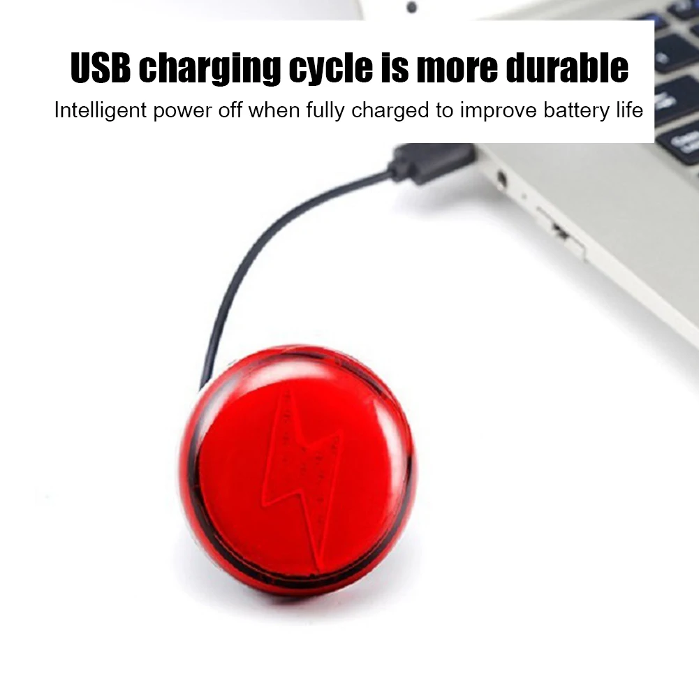 

LED Road Bicycle Taillight USB Rechargeable Bike Night Warning Rear Lights Applicable To Bicycles Mountain Bikes