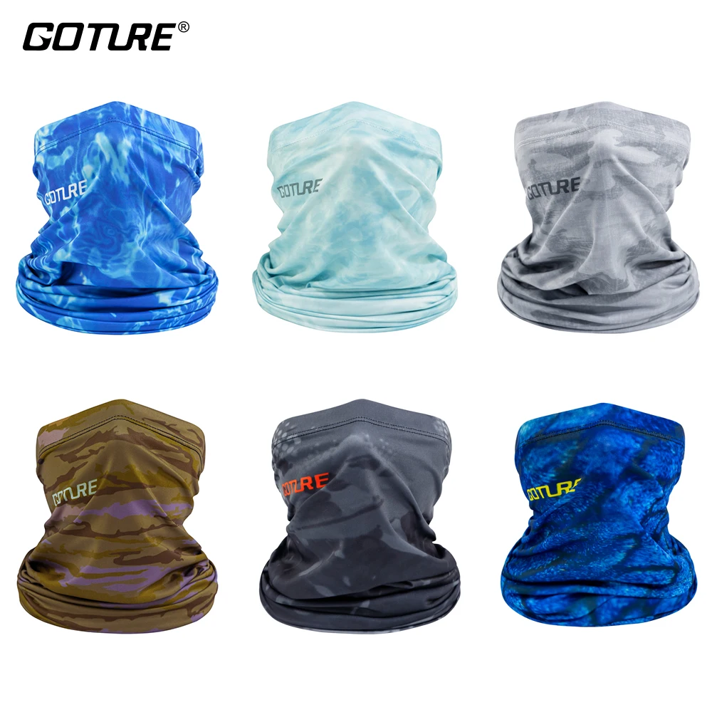 

Уличная спортивная одежда Goture с защитой от ультрафиолета, головной убор, дышащая эластичная маска, шарф для лица, для походов, езды на велоси...