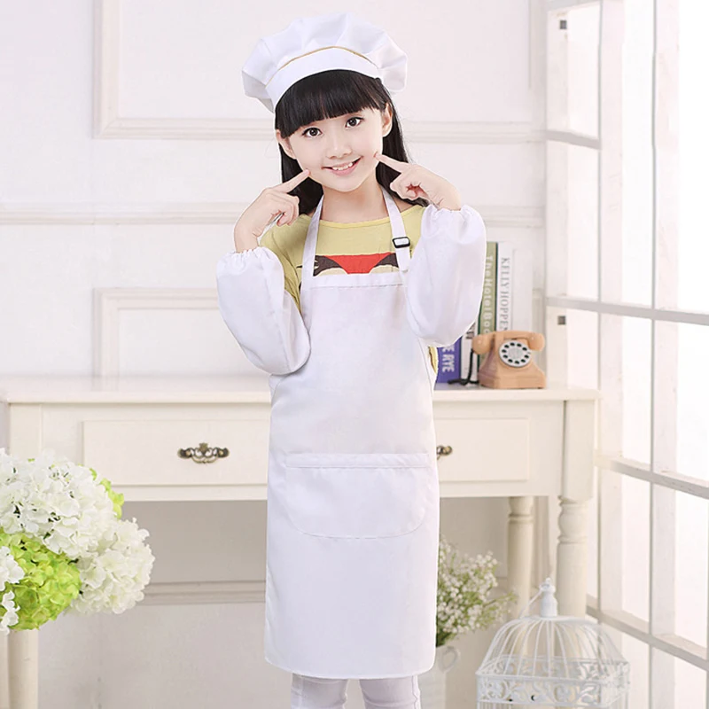 Детский фартук шапка комплект без рукавов детский сад Раскрашивание