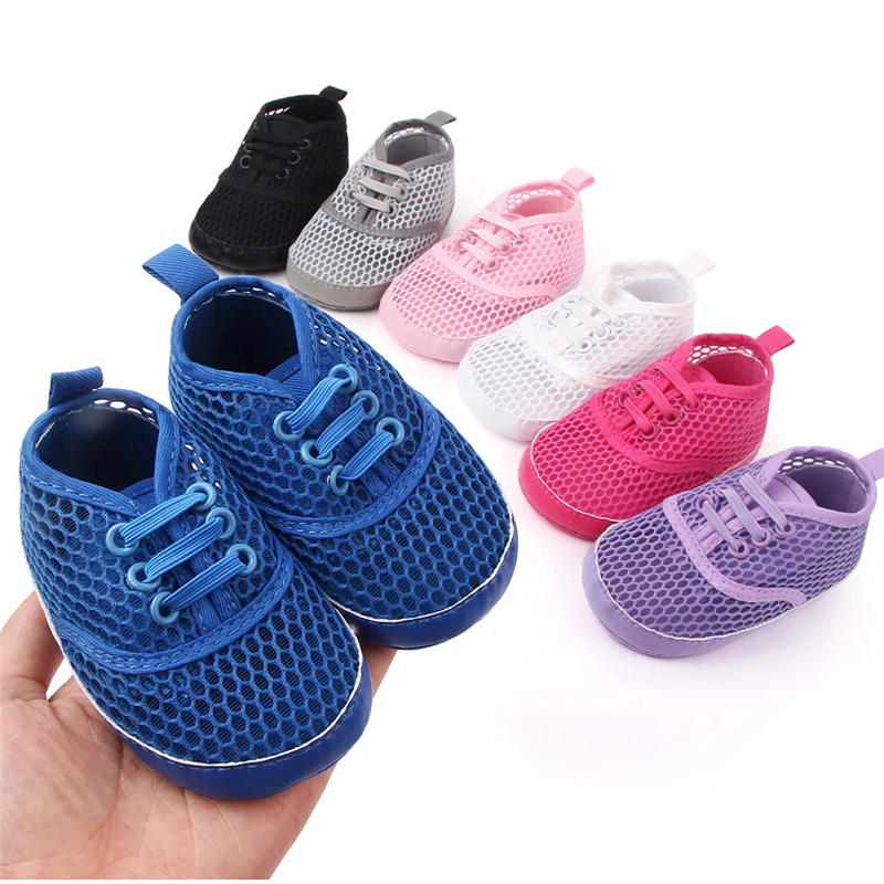 Детские кроссовки из сетчатой ткани спортивная обувь для новорожденных
