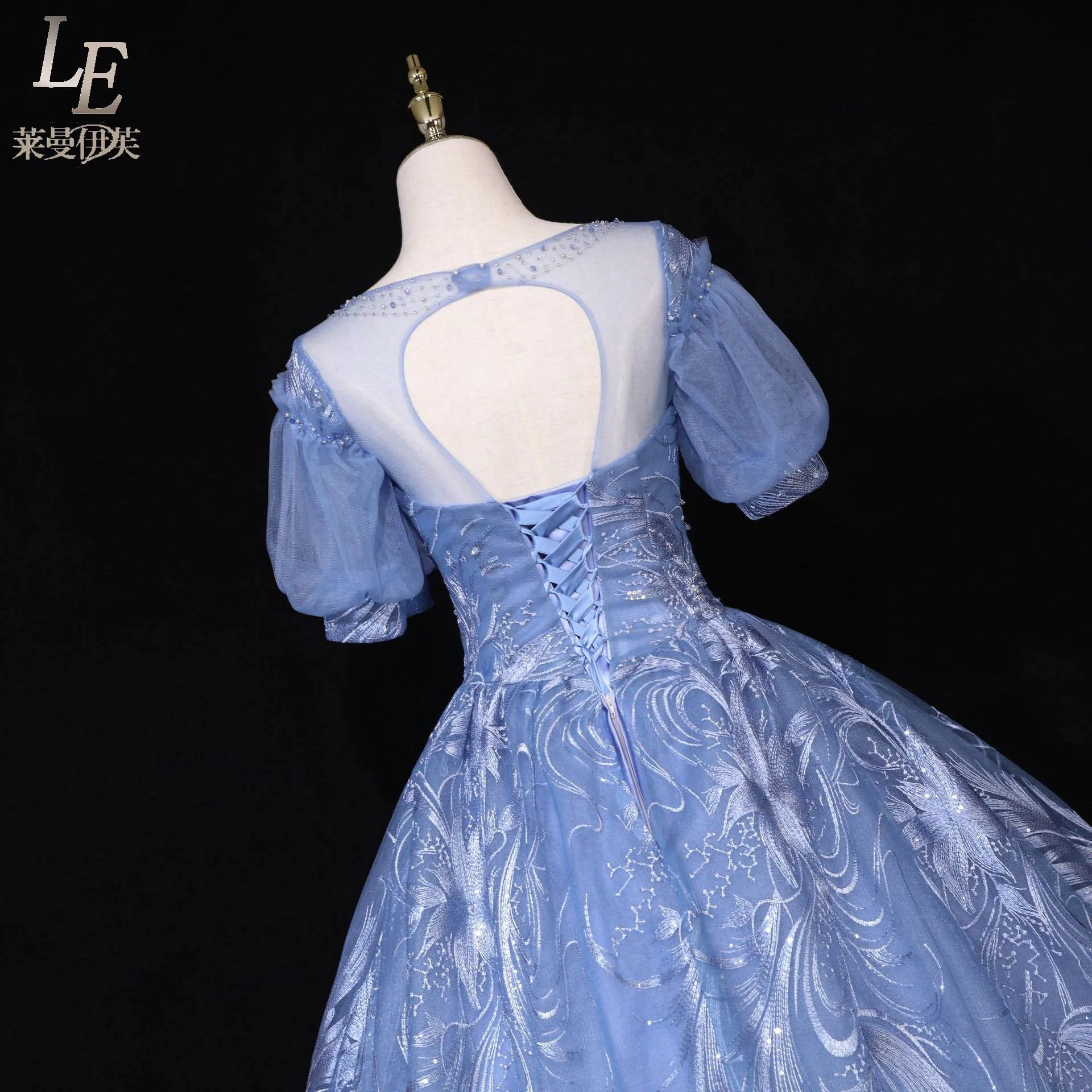 Бальное платье принцессы элиты роскошное длинное средневековое Дворцовое эпохи