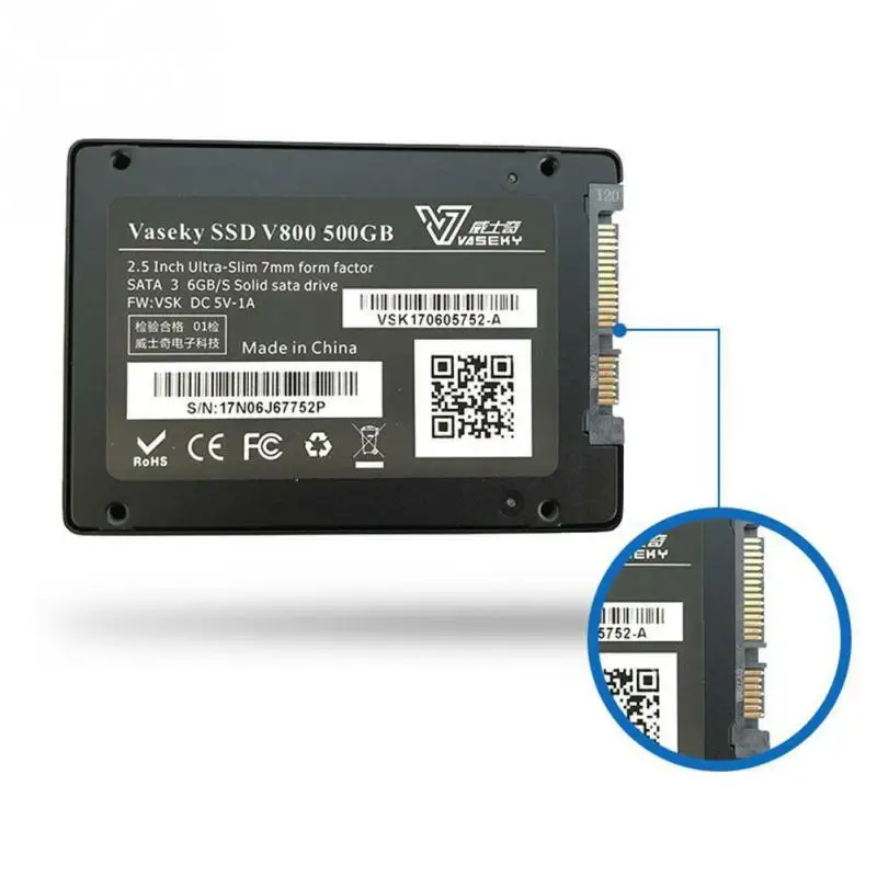 Высокоскоростной твердотельный накопитель SATA3 для компьютера 6 ГБ Универсальный