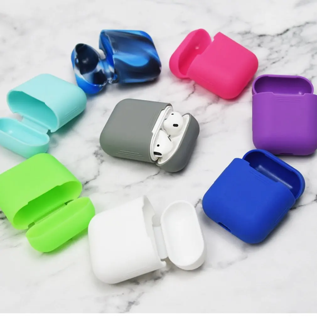 Мягкие силиконовые чехлы Airpods противоударный чехол для смарт наушники ультра