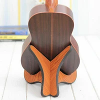 2020 portable ukulele wooden foldable holder stand collapsible vertical guitar guitar bass violin display stand rack accessories