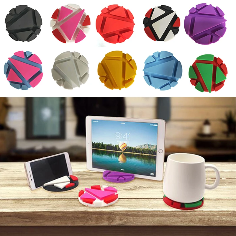 

Многофункциональный держатель для телефона, Настольный коврик силиконовая подставка под кружку, ручка, держатель для кружки, подставка для...