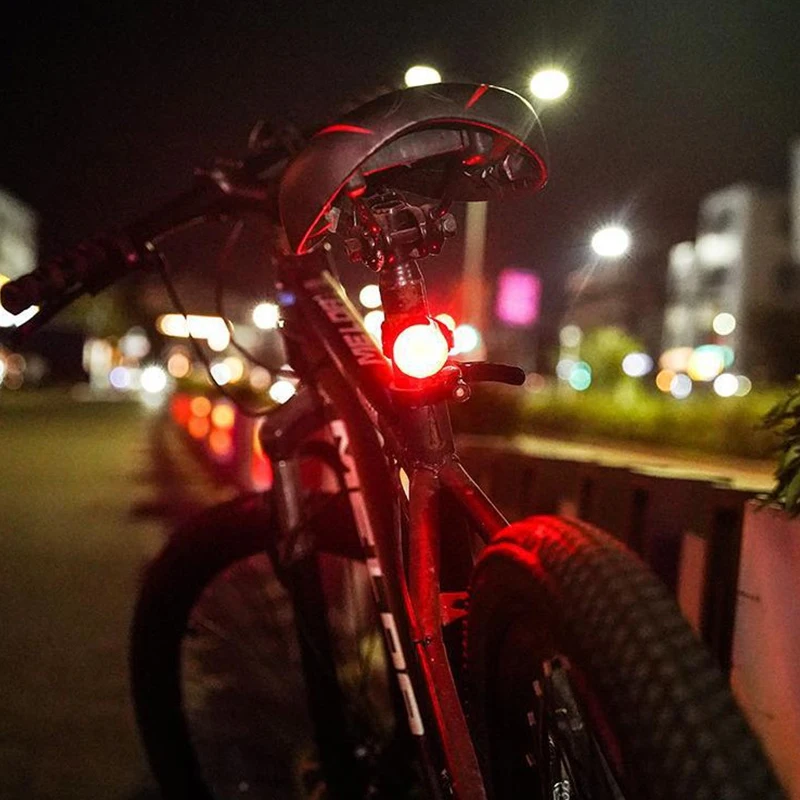 

Велосипедный задний светильник USB Перезаряжаемые IPX6 Водонепроницаемый MTB велосипед хвост светильник красный