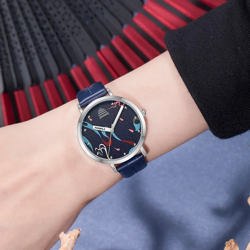 

New students watch junior high school students watch Dunhuang ribbons Guta quartz watch