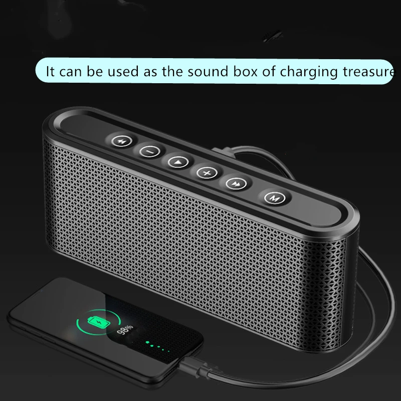 Беспроводная bluetooth колонка с тяжелым сабвуфером Boombox для домашнего кинотеатра