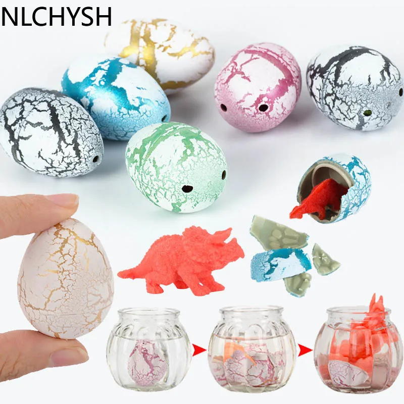 

60pcswith retail box Magic Water Hatching Inflation Growing Dinosaur Eggs Toy For Children Educational Novelty Gag Toys Цацка