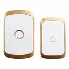 Беспроводной дверной звонок CACAZI с водонепроницаемой батареей, 300 м, с дистанционным управлением, штепсельная вилка стандарта США, ЕС, Великобритании, беспроводной звонок для вызова, звонок для ворот, Мелодия звонка 220 В