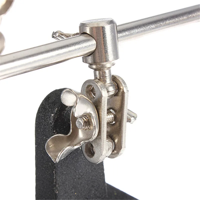 Паяльная подставка с 4 кратным сварочным увеличительным стеклом светодиодная