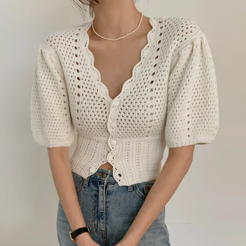 

Cardigan Women Sweater Pink White V-Neck Knitted 2021 Fall Clothes Solid Casual Single Breasted Vintage Top Fashion New