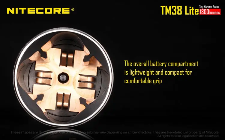 NITECORE TM38 Lite перезаряжаемый фонарик CREE XHP35 HI D4 max 1800 люмен наружный прожектор луч фонарь 1400 м
