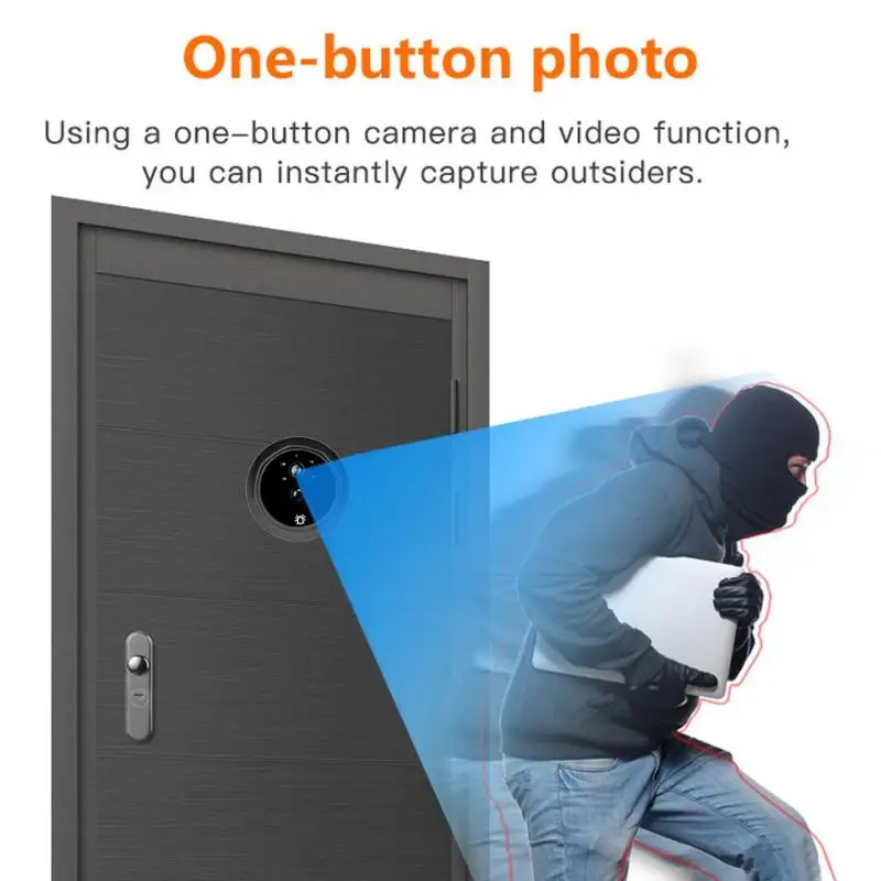 

Video Eye Video Doorbell 4.3 Inch Door Peephole Camera LCD Digital Electronic Door Viewer Night Vision Support Motion Detection