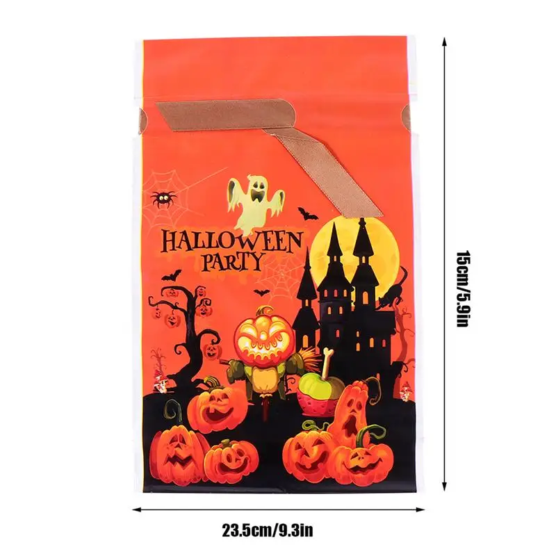 

100 Pcs 1 Bag Halloween Theme Wrapping Bags Candy Storage Bags Treat Bags