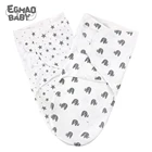 Пеленка для младенцев 0-6 месяцев, пеленка для мальчиков и девочек, регулируемая Пеленка на молнии для новорожденных, пеленка из органического хлопка для младенцев