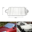 Универсальный чехол для лобового стекла автомобиля, солнцезащитный козырек для снега и льда, зимний козырек для лобового стекла, передняя крышка для лобового стекла