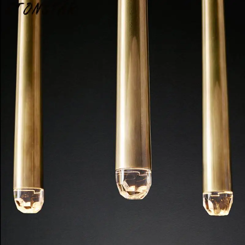 Современный минималистский медный канделябр американский ресторан украшение