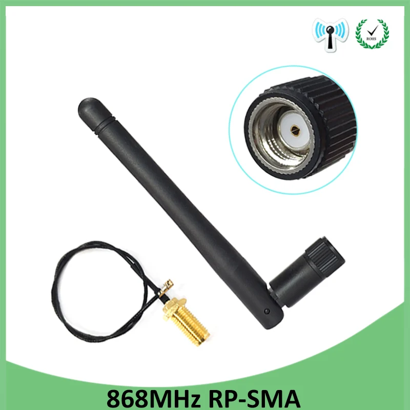 

EOTH 10pcs 868mhz antenna 3dbi sma female 915mhz lora antene iot module lorawan antene ipex 1 SMA male pigtail Extension Cable