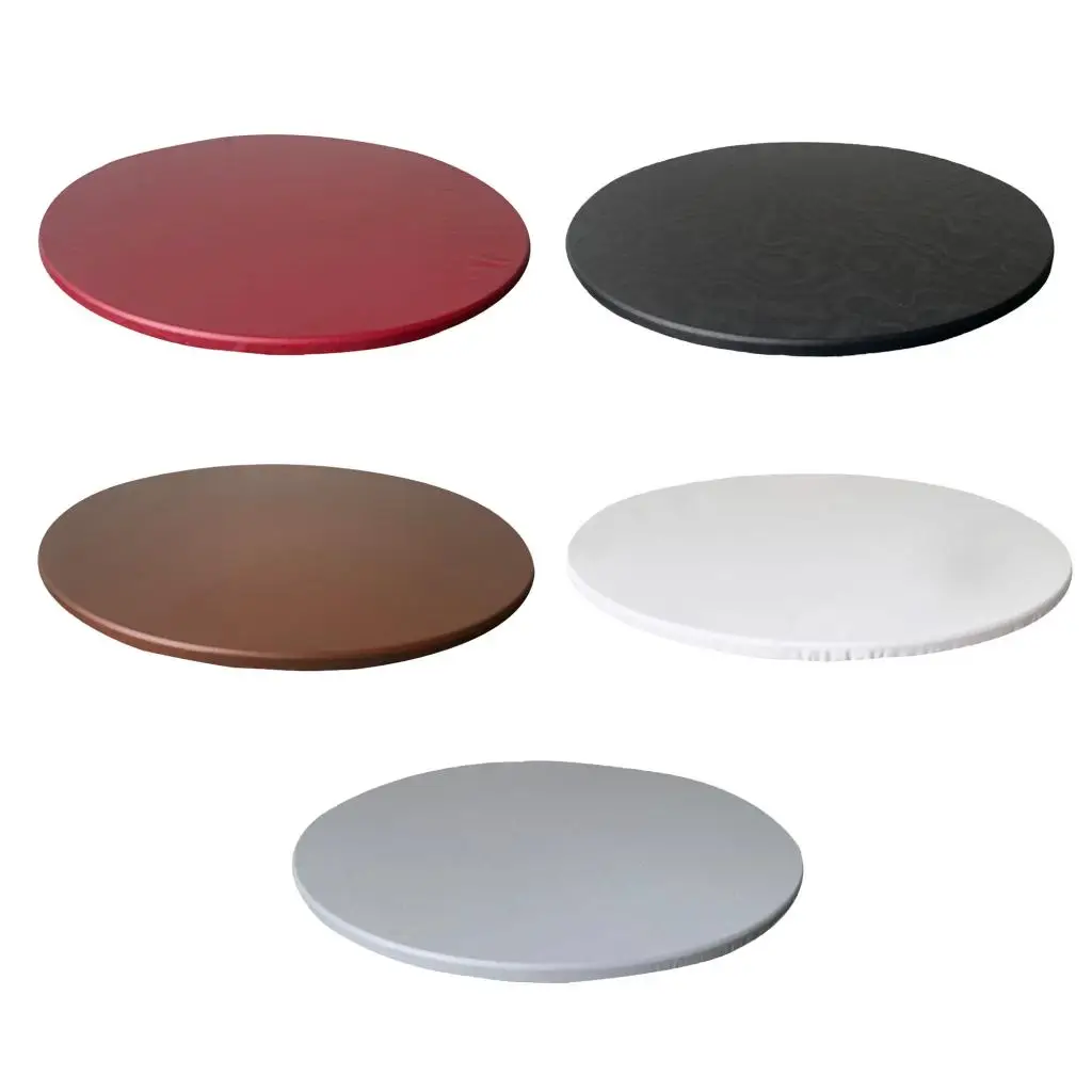 

Round Polyester Table Cloth Cover Party Decor Fitted Tablecloth Coffee