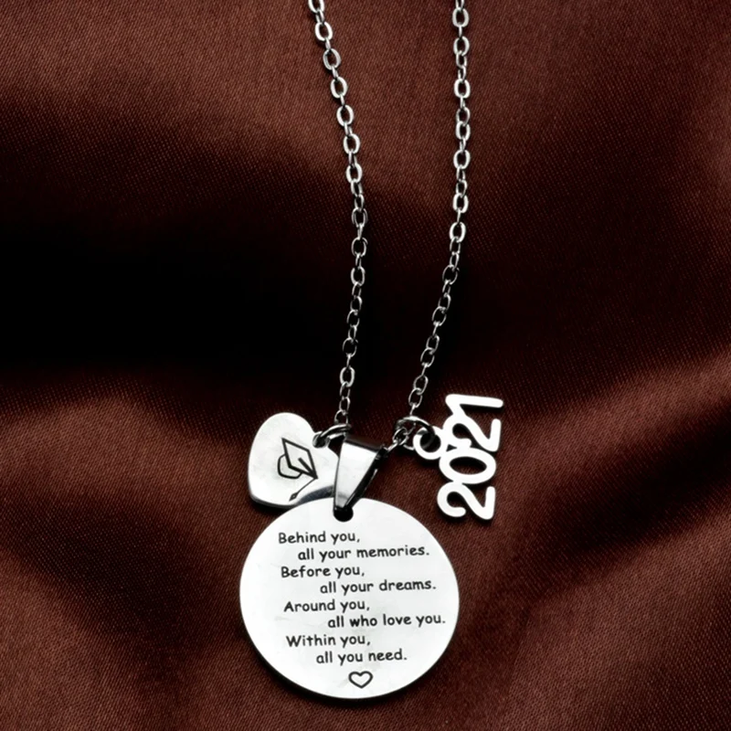 

2021 Stainless Steel Ladies Necklace Graduation Season Gift Making Graduation Academician Hat Unisex | Graduates Graduation Gift