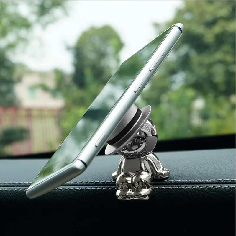 

Mini Universal Phone Stand Holder 360Â° Rotation Car Magnetic Phone Mount Holder Dashboard Stand Accessories For Iphone Samsung