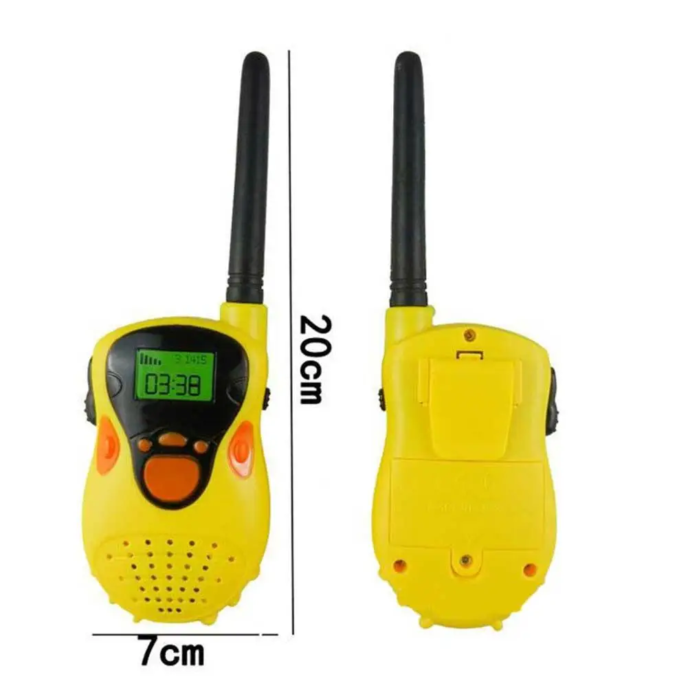 2pcs intelligent walkie talkies with lcd display clear sound waterproof parent child interaction kid pretend toy 1 free global shipping