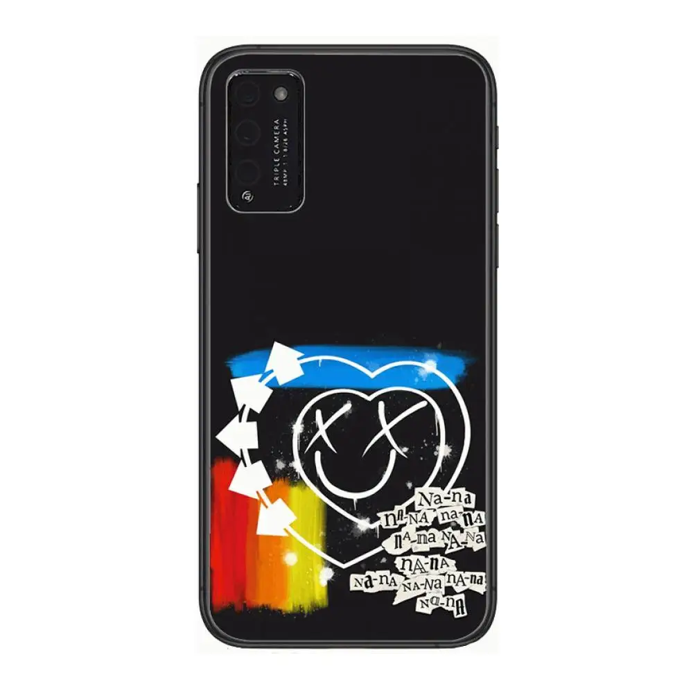 

Band Blink 182 style Clear Phone Case For Huawei Honor 10 20 30 9 X Pro Lite V 5G RU Black Etui Coque Hoesjes Comic Fashion