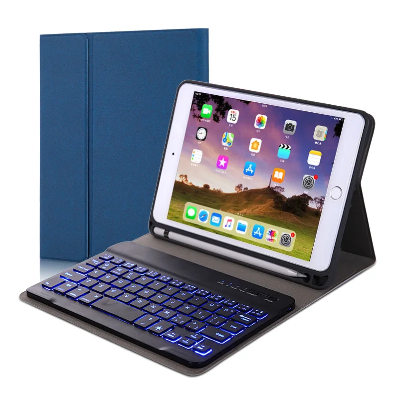 

Новинка чехол для клавиатуры с подсветкой для ipad 10,2 air 10,5 клавиатура со слотом для стилуса для ipad pro 10,5 ipad pro 10,5