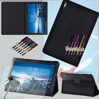 funda for lenovo tab e10 tb x104f 10 1 pu leather anti dust tablet back cover stand casetempered filmfree stylus