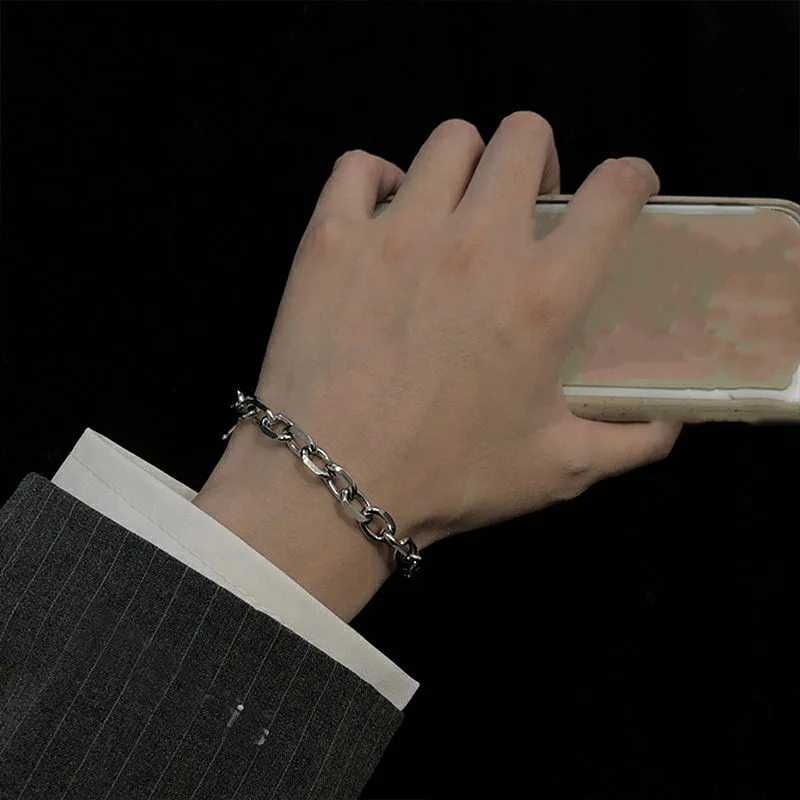 Mens Cool Bracelet Stainless Steel Thick Chain for Fashion Color Women Jewelry Gift | Украшения и аксессуары