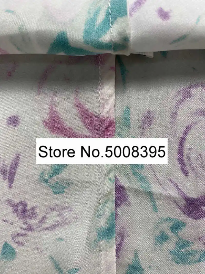 

Women Silk Floral Painting Printed Midi Skirt High elastic waistband Fashion Long Skirts 2021