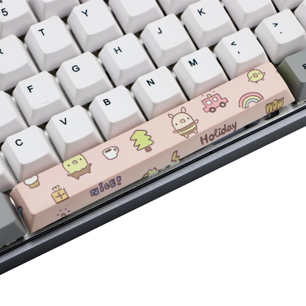 

6.25U cherry profile keycaps Dye-subbed Spacebar