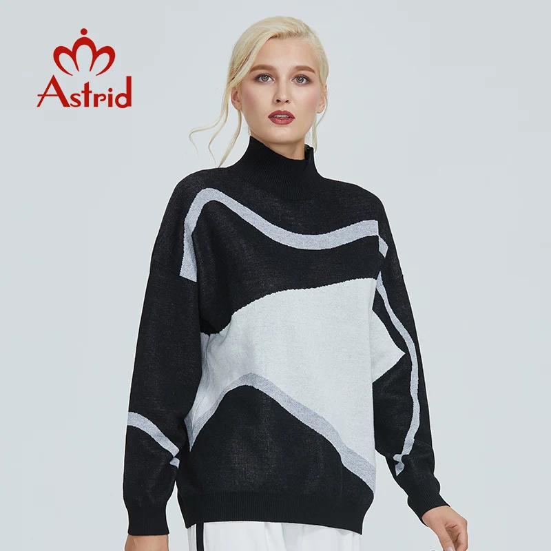 Astrid 2019 Осень новое поступление водолазка свитер женский высокое качество топ