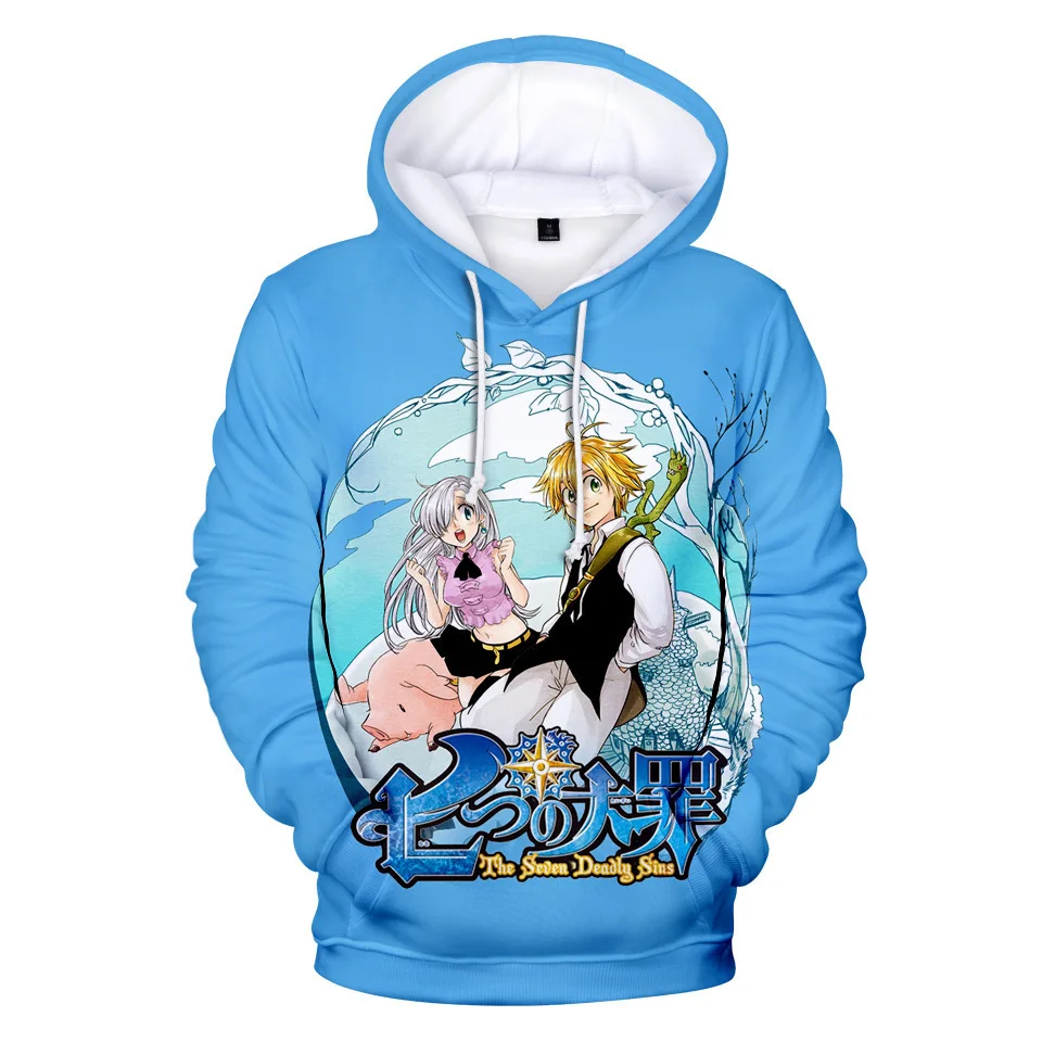 

Anime Funny Seven Deadly Sins Cosplay Hoodie Ropa Hombre Fashion Men Plus Size Bluzy Damskie Moletom Feminino Sweatshirt Long