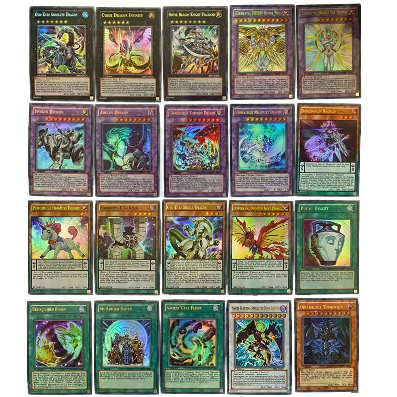 Yugioh Engels 120Pcs Game Cards Met Flash Dragon Kaarten Wing Reus Soldaat Sky Collection English Kids Toys | Игрушки и хобби