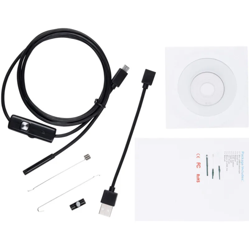 

5M 3M 2M 7mm Inspection Borescope Camera Endoscope Camera Flexible IP67 Waterproof for Android PC Notebook 6LEDs Adjustable