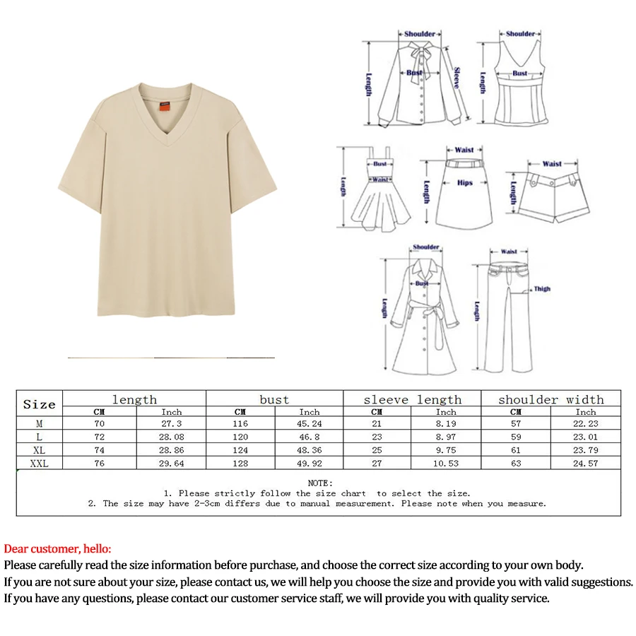 Однотонная футболка с V-образным вырезом мужские летние свободные половинчатые