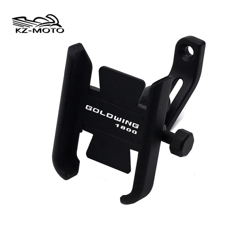 for honda goldwing 1800 goldwing 1800 logo motorcycle mirror mobile phone holder gsp handlebar phone stand bracket accessories free global shipping