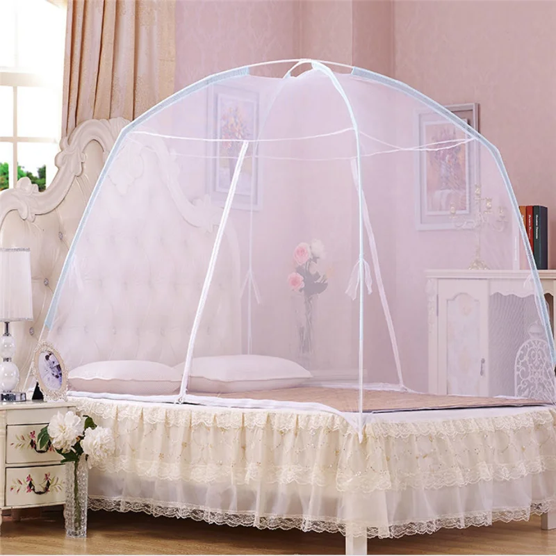 

Encryption Full-bottom Mosquito Net 6 Sizes Mongolian Yurt Mosquito Net For Double Bed Dormitory Student Single Mosquito Netting